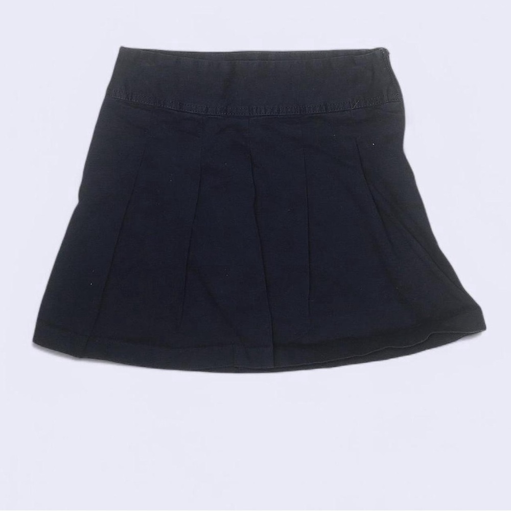 Classic Navy Blue Pleated Skirt